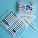 ماژیک اکرلیک 12 رنگ سه گوش طرح فضانورد مدل brush - تصویر 2
