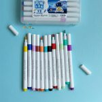 ماژیک اکرلیک 12 رنگ سه گوش طرح فضانورد مدل brush - تصویر 11