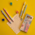 خودکار پاکن دار کلیلی پاستلی گریپدار به همراه پاک کن - تصویر 12