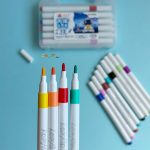 ماژیک اکرلیک 12 رنگ سه گوش طرح فضانورد مدل brush - تصویر 12