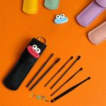 ست گوش پاکن فلزی کیف چرمی بسته 6 عددی - تصویر 3