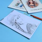 دفتر رنگ آمیزی 30 برگ بزرگسال طرح دخترانه - تصویر 3