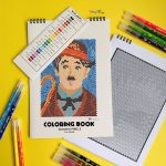 دفتر رنگ آمیزی 30 برگ مدل پیکسلی سورپرایز اشکال هندسی - تصویر 3