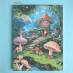 نقاشی بومی (آبرنگی) شماره‌گذاری‌ شده سایز 40×30 کد KA605