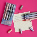 ماژیک هایلایتر اکلیلی مدل brush بسته 4 عددی - تصویر 4