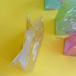ساک دستی هدیه عمودی A5 طرح فانتزی گربه مدل شفاف - تصویر 4