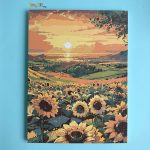 نقاشی بومی (آبرنگی) شماره‌گذاری‌ شده سایز 40×30 کد KA611