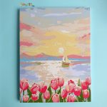 نقاشی بومی (آبرنگی) شماره‌گذاری‌ شده سایز 40×30 کد KA238