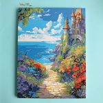 نقاشی بومی (آبرنگی) شماره‌گذاری‌ شده سایز 40×30 کد KA604