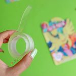 چسب نانو دو طرفه شیشه ای عرض 1.8 سانتی متر همراه با کاتر - تصویر 3