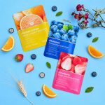 ماسک ورقه ای صورت بایو اکوا مدل آبرسان وزن 25 گرم با رایحه میوه