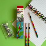 مداد مشکی لگویی به همراه سرمدادی لگو طرح حیوانات - تصویر 3