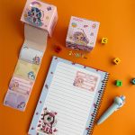 برچسب رولی طرح دار فانتزی