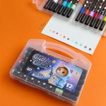 ماژیک چند منظوره براشینگ مدل Glitter Color اکلیلی طرح گربه فضانورد بسته 12 عددی - تصویر 4