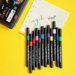 ماژیک اکرلیک 12 رنگ سه گوش طرح عقاب مدل brush - تصویر 9
