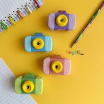 پاک کن و تراش مخزن دار فانتزی طرح دوربین