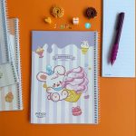 دفتر خط دار مجلد 40 برگ سری summer پیتیکو کد 371 - تصویر 3