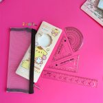 جامدادی مدل توری همراه با خط کش و گونیا طرح کرومی - تصویر 9