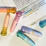 ماژیک علامت گذار مدل فانتزی طرح پنجه گربه کریستال بسته 6 عددی - تصویر 3