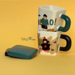 ماگ مربعی طرح دختر کیوت - تصویر 4