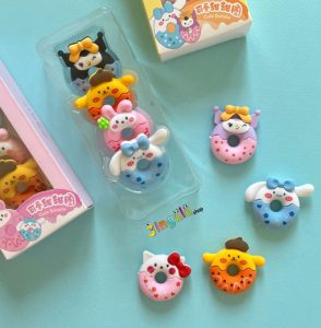 پاک کن مدل دوناتی طرح کرومی و دوستان بسته 4 عددی - تصویر 5