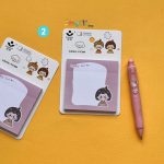 کاغذ چسب دار مدل استیک نوت طرح دختر و پسر - تصویر 3