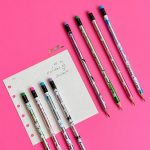 مداد مشکی Pencil مدل پاکن دار طرح کرومی