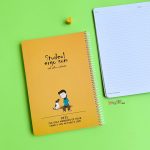 دفتر 100 برگ جلد نیم سخت خط دار کایلو - تصویر 4