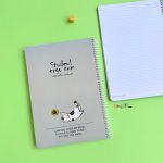 دفتر 100 برگ جلد نیم سخت خط دار کایلو - تصویر 9