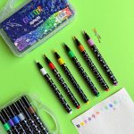 ماژیک چند منظوره براشینگ مدل Glitter Color اکلیلی بسته 12 عددی - تصویر 3