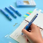 خودکار گریپ دار ابری موکا مدل طیف رنگی آبی - تصویر 4