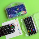 ماژیک چند منظوره براشینگ مدل Glitter Color اکلیلی بسته 12 عددی