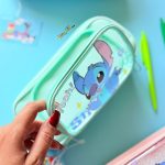 جامدادی مدل پارچه ای شفاف دو زیپ طرح استیج - تصویر 2